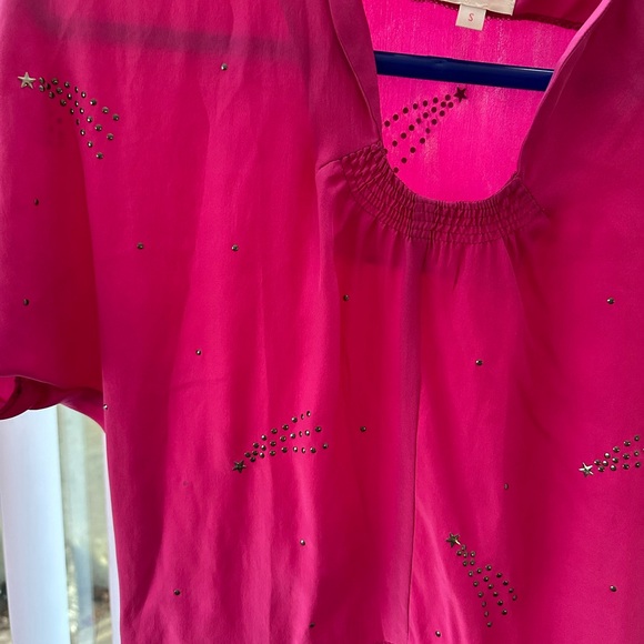 Per Una Pink Blouse Short Sleeve Top - Picture 2 of 2